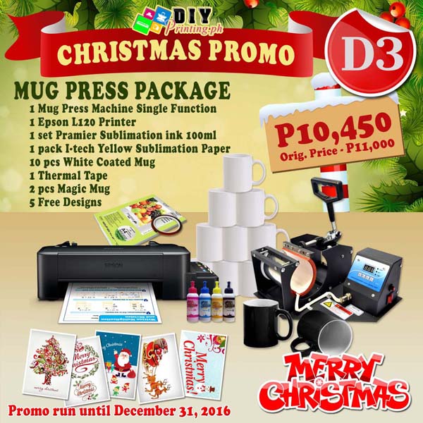 Digital Printing Business Packages Christmas Promo