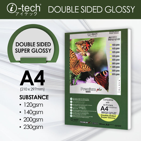 i tech double sided super glossy paper double sided glossy flyers