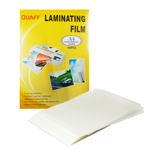 quaff laminating film a4 size 216x303mm 125mic 100pcs 3d